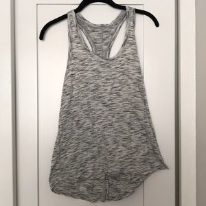 WHITE AND BLACK LULULEMON TANK